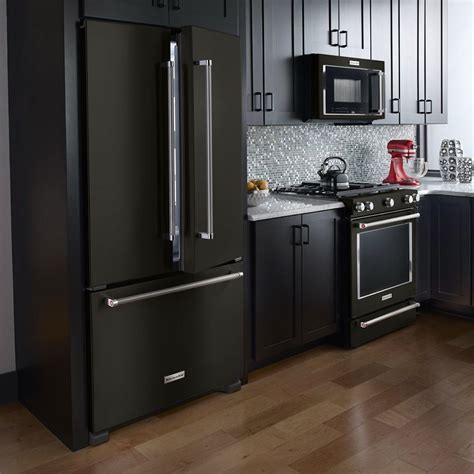 best cabinet color for black stainless steel appliances|black stainless steel color schemes.